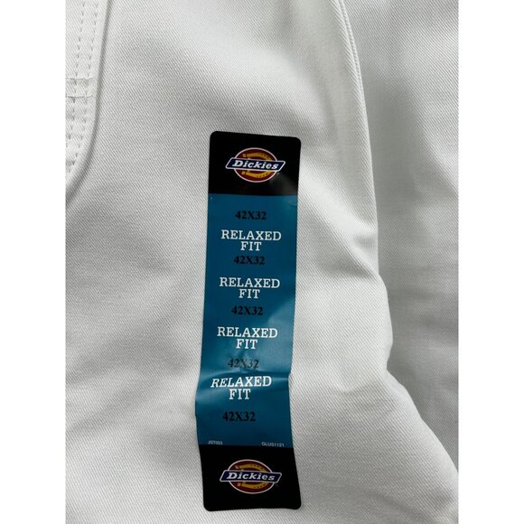 Dickies Pants Mens Double Knee Utility Carpenter Pants 42x32 White NWT Loop-Free - Picture 4 of 11